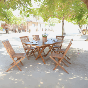 Ziggy Folding Dining Set – Flexible Dining, Timeless Teak - Image 2