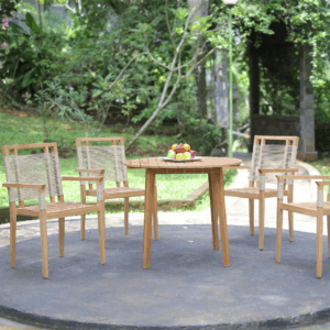 Nora Outdoor Dining Set – Natural Simplicity Meets Modern Comfort - Image 6
