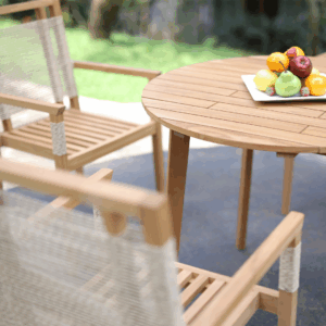 Nora Outdoor Dining Set – Natural Simplicity Meets Modern Comfort - Image 7