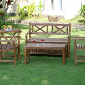 Eliza Outdoor Seating Set – Classic Charm with Smart Functionality